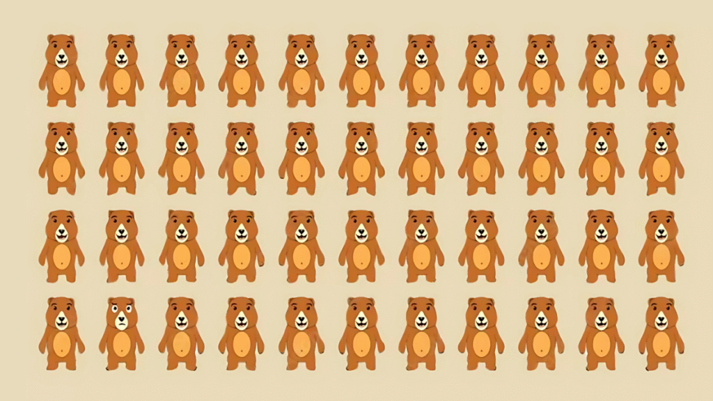 Only 1% Can Spot the Unique Bear in 8 Seconds Are Your Eyes Sharp Enough?