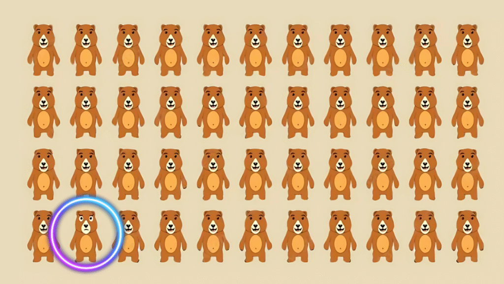 Only 1% Can Spot the Unique Bear in 8 Seconds Are Your Eyes Sharp Enough?
