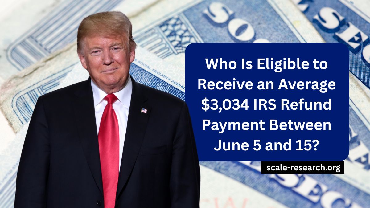 Who Is Eligible to Receive an Average $3,034 IRS Refund Payment Between June 5 and 15?